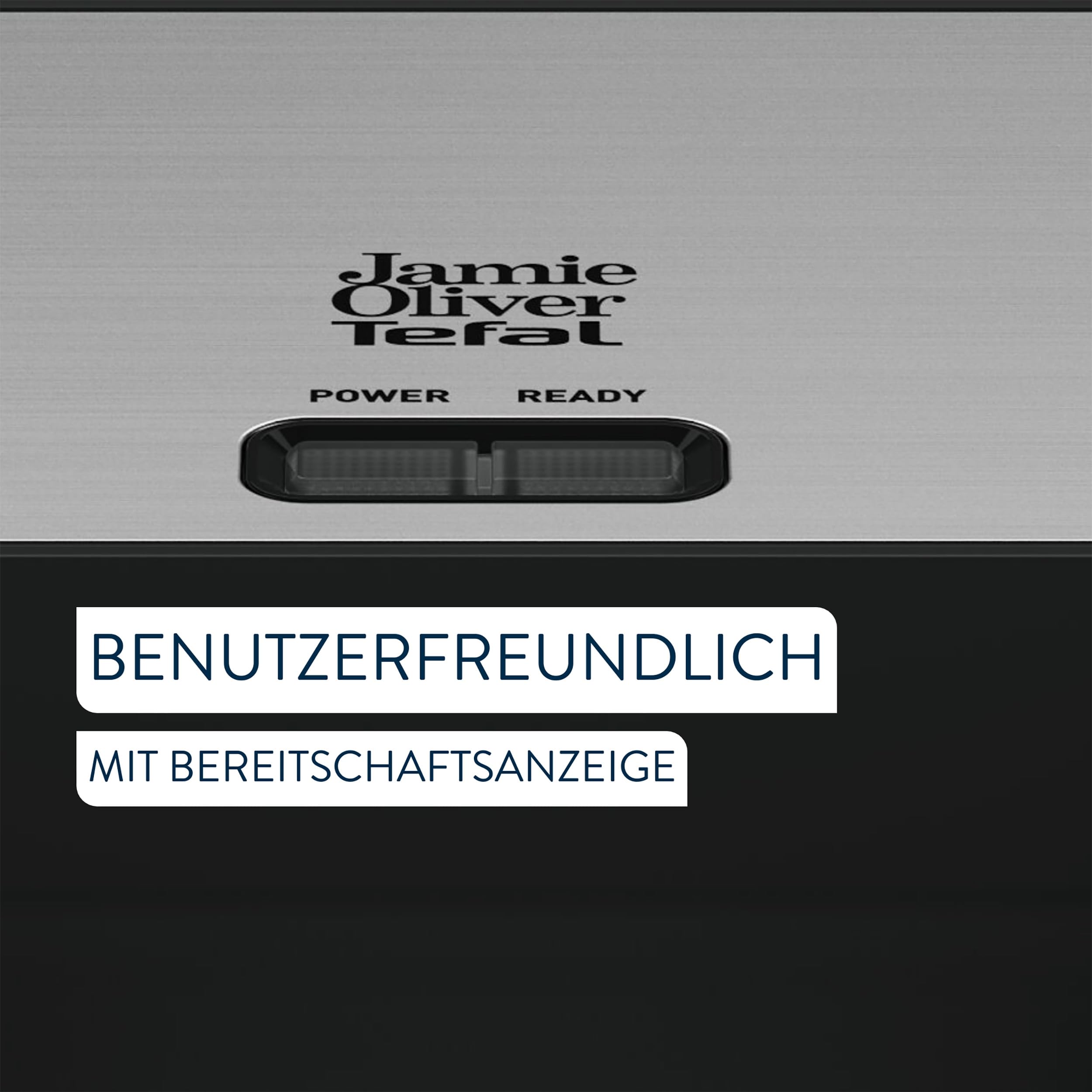 Tefal Jamie Oliver 2-in-1 Sandwich-Waffel-Kombigerät, Antihaftbeschichtete Platten, spülmaschinengeeignet, Betriebs- und Temperaturkontrollleuchte, Kabelaufwicklung, Edelstahl/Schwarz, SW70J810 5