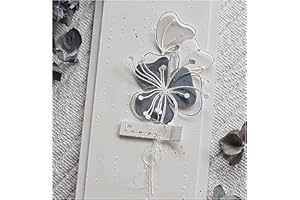 FAWENUCY Scrapbooking Die-Cuts, Christmas Layer Flower Metal Cutting Dies for Card Making, Paper Craft Punch Template, Background Embossing Stencils, DIY Album Décor (Lotus Flower 5 x 4.3 in)