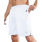 NORTHYARD Men's Athletic Tennis Shorts 7'' Basketball Running Short with Zipper Pockets Quick Dry Lightweight Workout Gym