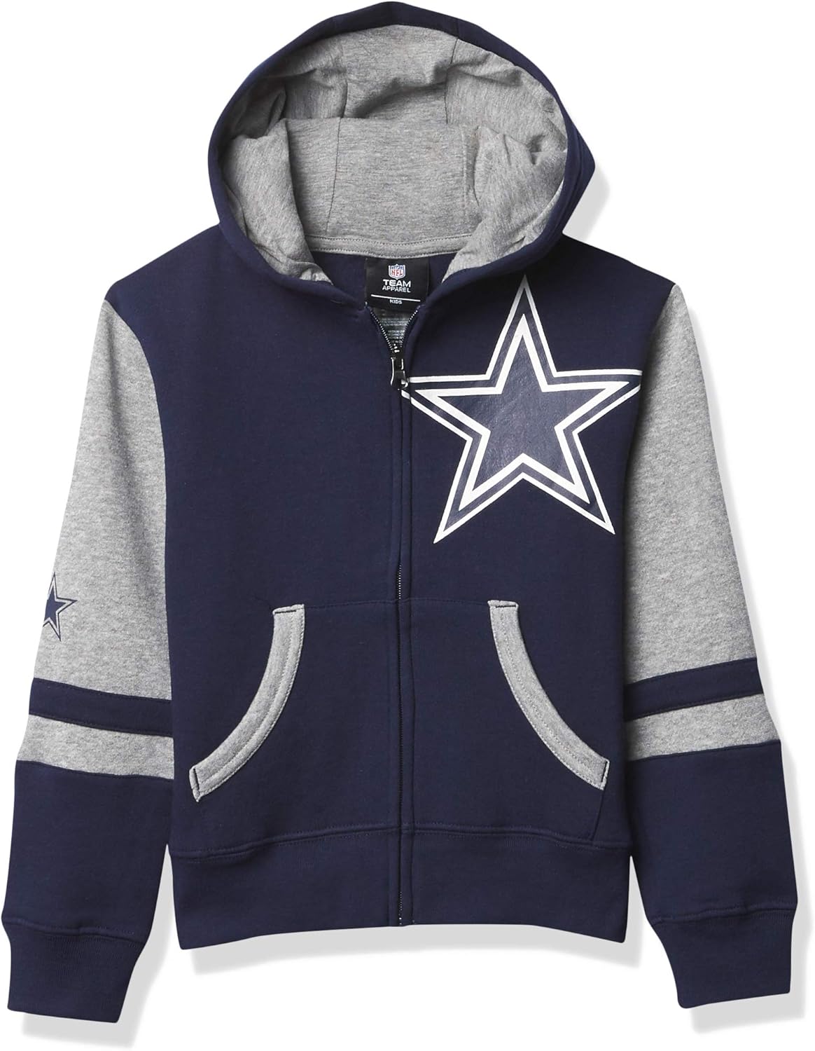 dallas cowboys full zip hoodie sweatshirt