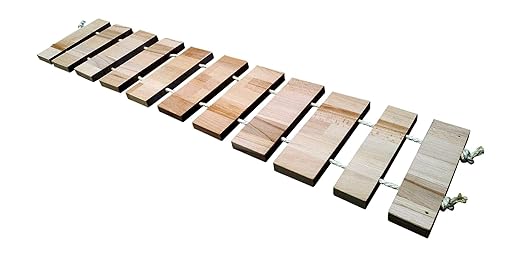 Chrischii84 Hängebrücke für Katzen, 20cm breit, Buche massiv, 60cm - 140cm