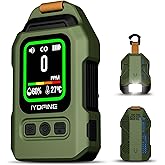 Portable Carbon Monoxide Detector for Travel, 300H Standby, CO Detector with Magnetic Back, Rechargeable 3-in-1 CO Monitor with Audible & Visual Alarm for Camping, Hotel, Car & RV (Green)