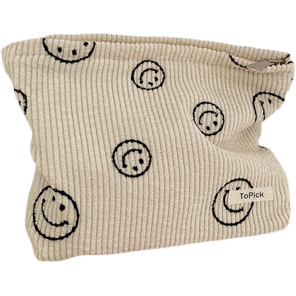 PAZIMIIK Trousse De Maquillage à Carreaux Pour Sac à Main, Pochette De Maquillage Portable à Fermeture éclair, Petite Trousse De Maquillage Pour Accessoires De Voyage, Rose Fuchsia, Classique