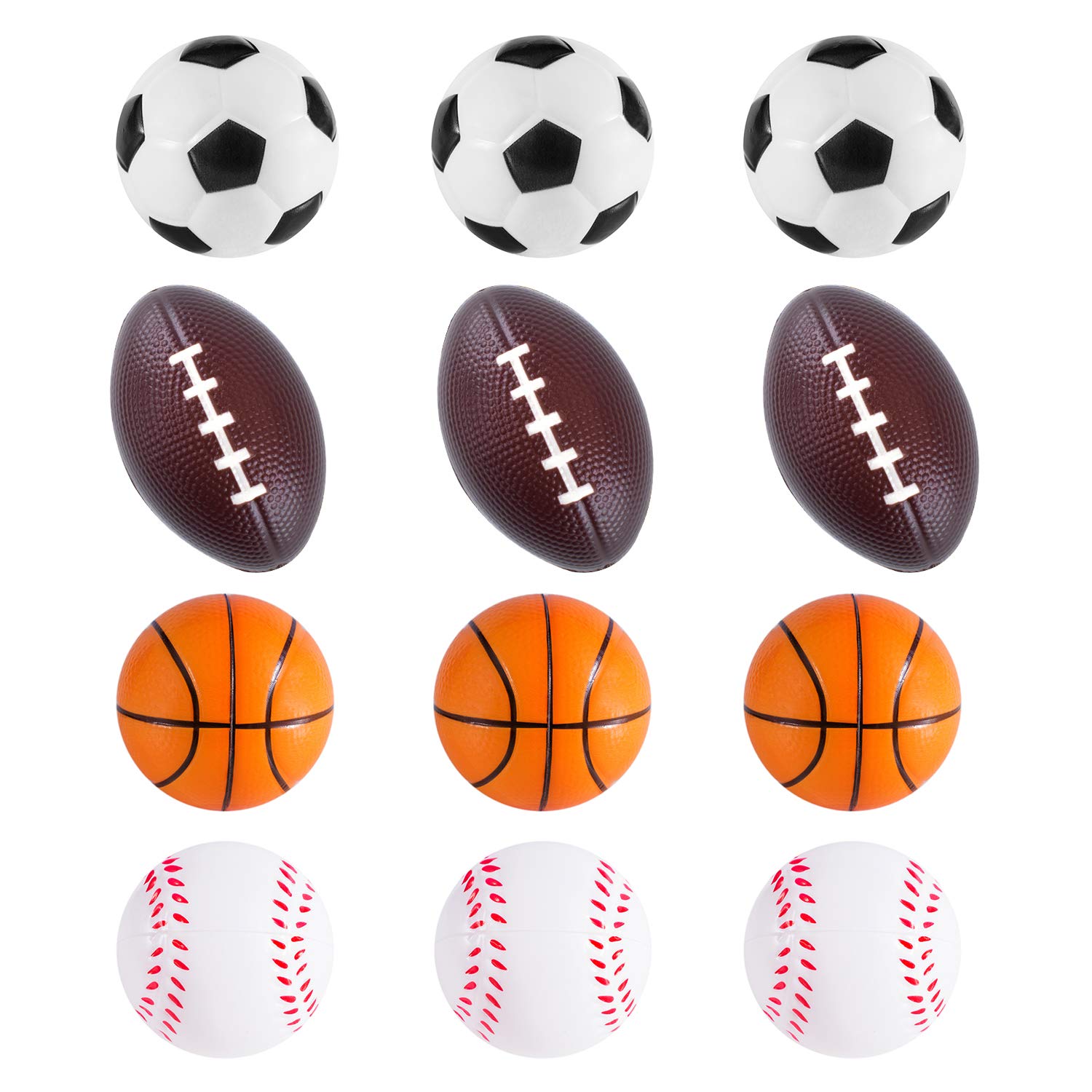 Super Z Outlet Mini Foam Sports Balls for Kids Adults Mini Baseball ...