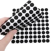 261 Pcs Mini Foam Felt Pads, Self Stick Pads Furniture Felt Pad Round 3/8 Inches Diameter Self Adhesive Cabinet Cushion Dots for Cabinet Doors Furniture Desks Floor Drawers Black