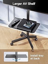 PERLESMITH Rolling TV Stand on Wheels for 23-60