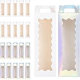 Hzzycaxli Gift Boxes with Handle for Sublimation Glass Cup,Tumbler Gift Box for 20oz/30oz Sublimation Glass Can Blanks, Tumbler Packaging Boxes,Wine Bottle Cup Wrapping (Laser&white-20p)