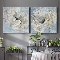 Renditions Gallery White Flower Wall Art, Premium