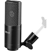 FIFINE K669C XLR Condenser Microphone for Home Studio Recording | Cardioid Condenser Mic, Metal Build, Tripod Stand, XLR Interface, Audio Mixer/Audio Interface, Podcast, Vocals, Instruments