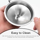 JOREST 5pcs 3D Resin Filter Funnel Kit Stainless Steel with Brush view 8