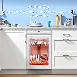 Midea MDF18A1AWW Built-in Dishwasher with 8 Place