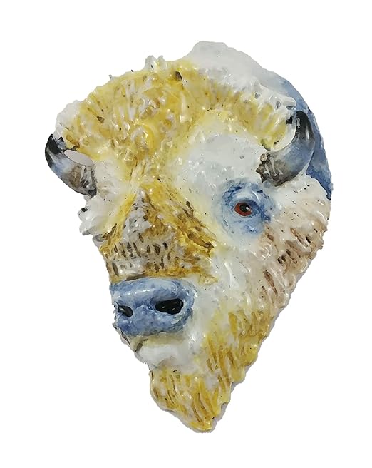 Imán para nevera de peltre de Bison Buffalo Head Premium, M030PRM ...