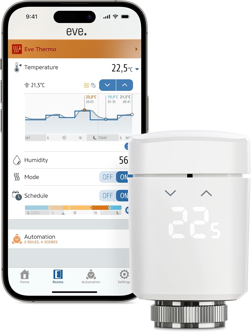 Eve Thermo (Matter) Smart Radiator Valve with LED Display & Thread
