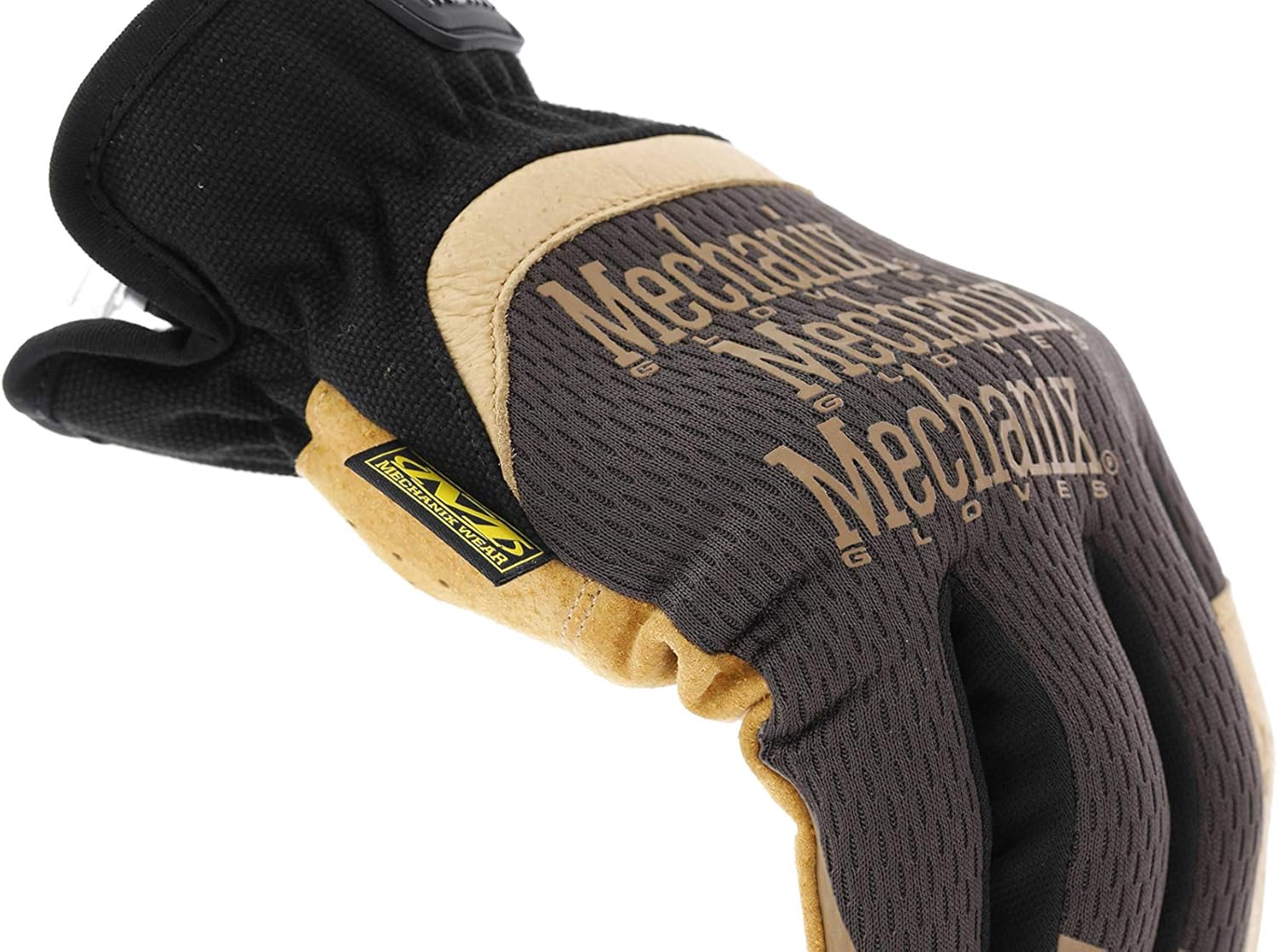 Mechanix Wear: DuraHide FastFit Leather Work Gloves (Large, Brown/Black), Model Number: LFF-75-010: Industrial & Scientific