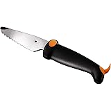 Kuhn Rikon Children's Blade KinderKItchen Dog Knife, Serrated, 6", Black