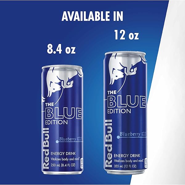 RED BULL BLUE EDITION ENERGY DRINK, BLUEBERRY, 8.4 FLUID OUNCE