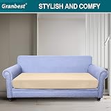 Granbest Premium Water-Repellent Sofa Seat Cushion Slipcover 3 Seater Blackish view 2