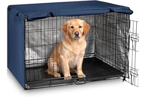 kefit Dog Crate Cover 36 inch, Kennel Cover for Dog Cage, Navy Blue
