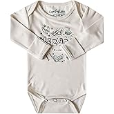 Copper Pearl Long Sleeve Bodysuit Baby: Ultra Soft Baby for Newborns, Boys, and Girls - Stylish, Comfortable, Overlap Shoulders, Premium Knit Fabric - 3-6 Months, Wizardry