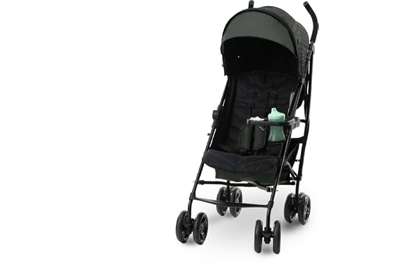 3Dlite Convenience Stroller, Green – Lightweight Stroller with Aluminum Frame, Large Seat Area, 4 Position Recline, Extra Large Storage Basket – Infant Stroller for Travel and More