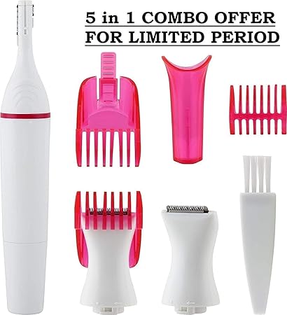Fivme Electric Hair Removal Eyebrow Bikini Trimmer For Women Set