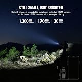 OLIGHT Baton4 EDC 1300 Lumens Rechargeable LED Torch OD Green view 2