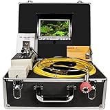 Pipe Inspection Camera, Drain sewer Industrial Endoscope Anysun PIC30DVR Waterproof IP68 30M/100ft Snake Video System with 7 Inch LCD Monitor 1000TVL Sony CCD DVR Recorder (8GB SD Card Include)