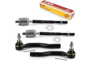 Metrix Premium Chassis Parts - 4 PC Inner & Outer Tie Rod End Kit Fits 2004-2006 Toyota Camry, 2004-2008 Toyota Solara, Replacement EV420, ES80603, ES80602, Made in Europe