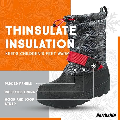 Northside Frosty Insulated Winter Snow Boots for Girls and Boys