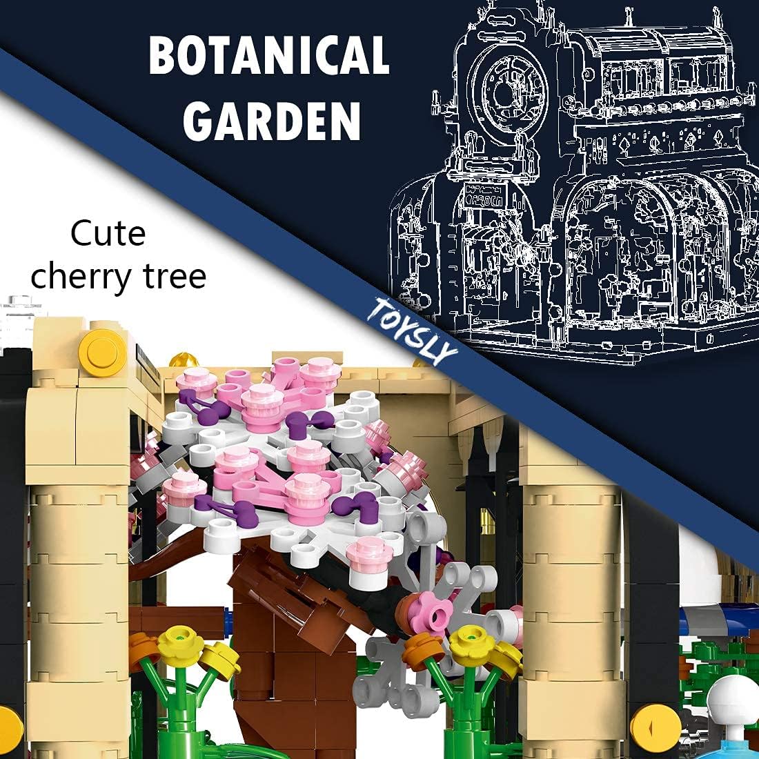 TOYSLY Garden Tree House Set with Lighting Kit, City Creator Building Kit for Kids and Adults, Street Botanical Garden MOC Building Blocks (2147 Pieces): Toys & Games