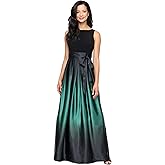 S.L. Fashions Womens Sleeveless Long Satin Mother of The Bride Dress with Pockets, Formal Party Gown