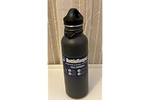 BottleKeeper - The Standard 2.0 - The Original Stainless Steel Bottle Holder and Insulator to Keep Your Beer Colder (Charcoal)