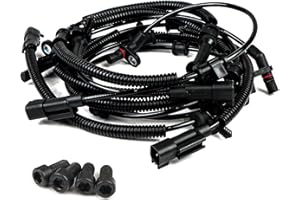 Dexepe 4 PCS Front and Rear ABS Wheel Speed Sensor Compatible with Ram 1500 2013-2018 Ram 1500 Classic 2019-2024 Replace 68053861AB 68053861AC 68053861AD 68231044AB