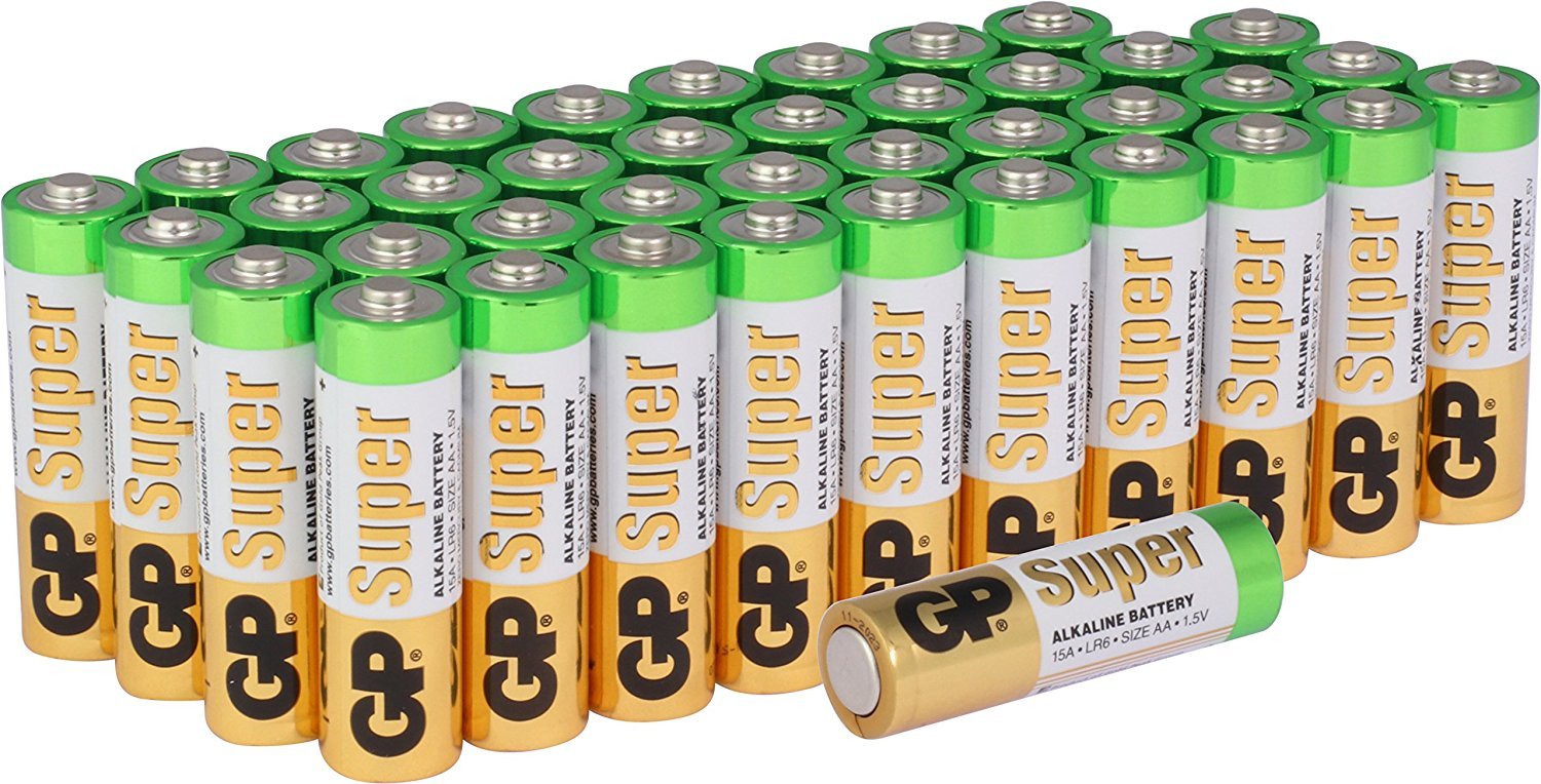 GP Super Alkaline Batteries| AA | Bulk 40 Pack
