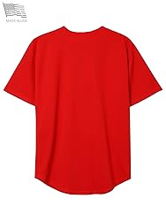 Hat and Beyond Mens Baseball Button Down Jersey