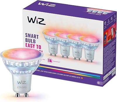 Faretto smart LED in vetro GU10, Confezione da 4
