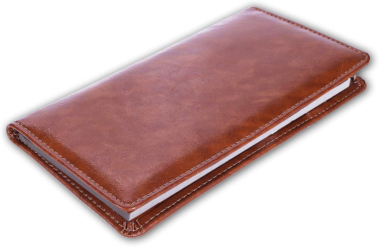 Leather Checkbook Cover Holder with Free Divider-Right and Left Handed Design Checkbook Cover case for Men&Women at  Women’s Clothing store