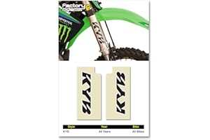 ENJOY MFG KYB Fork STICKERS Mx Dirt Bike GRAPHICS FITS ALL Bikes! CLEAR BLACK KYB LOGO