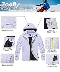 Zoofly Winter Jackets for Men Fleece Lined Wear