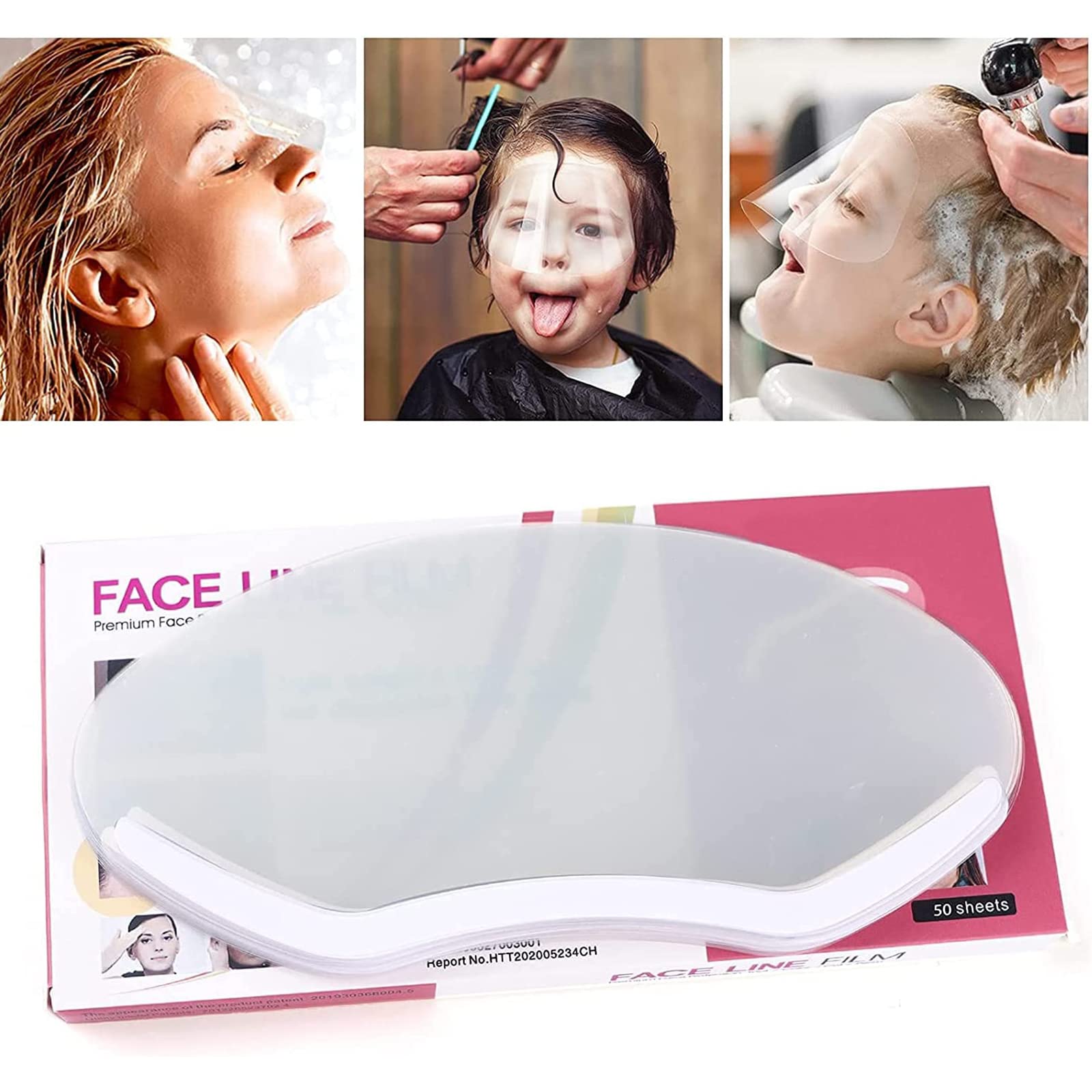 Kalolary 50PCS Transparent Shield, Hairdresser Transparent Hairspray Shield Makeup Protector Microblading Makeup Shower for Hair Salon