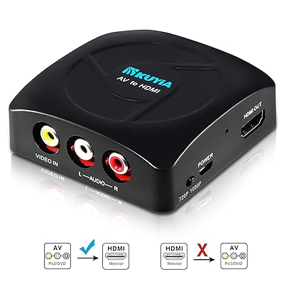 KUYIA RCA to HDMI Converter, 1080P AV to HDMI Bahrain Ubuy