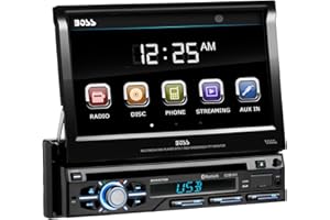 BOSS Audio Systems BV9979B Single Din, Touchscreen, Bluetooth, DVD/CD/MP3/USB/SD AM/FM Car Stereo, 7 Inch Digital LCD Monitor