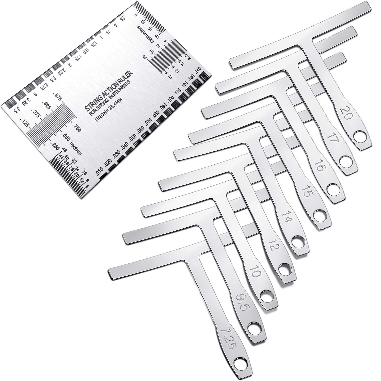 Mudder 10 Pieces Guitar Luthier Tools Include 9