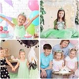 Vicloon Elsa Princess Tiara and Fairy Wand Set - PVC Pink Crown Dimension view 6
