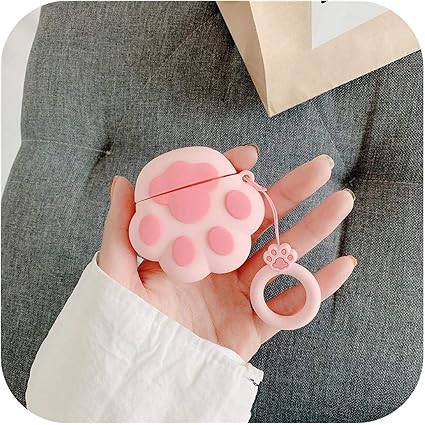 Amazon Airpods用bluetoothイヤホンケースかわいいアクセサリー保護カバーairpods用アンチロストストラップ2シリコン3dデザイン猫の足 Pink Yyyjl イヤホン ヘッドホンケース Amazon Airpods用bluetoothイヤホンケースかわいいアクセサリー保護カバーairpods用アンチロストストラップ2シリコン3dデザイン猫の足 Pink Yyyjl イヤホン ヘッドホンケース
