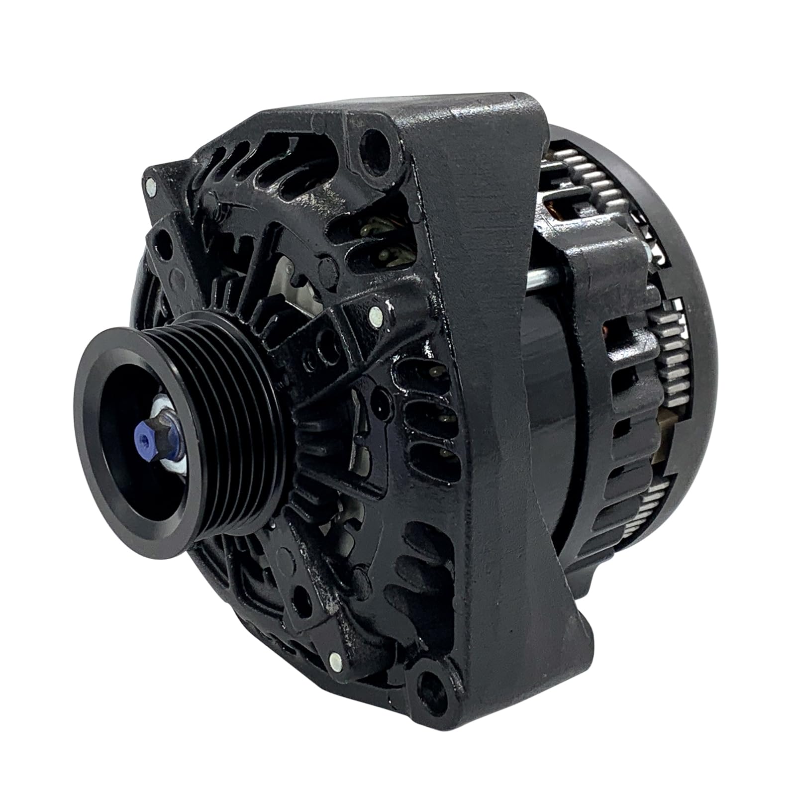 Photo 1 of 15093928 High Output Alternator Fit for CMC YUKON XL Chevy C K R VSierra Pickups 2007-2011 for Chevy Silverado 1500 2500hd 3500hd for Cadillac Escalade for Hu/mm/er H2 2007-2014 14V Black 15857608