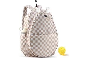 Mosthink Pickleball Racket Backpack Tennis Bag for Women Water-Resistant and Machine Washable Tennis Backpack，Lightweight Spo