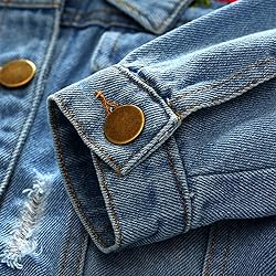 IMEKIS Toddler Baby Denim Jackets Button Down Jeans