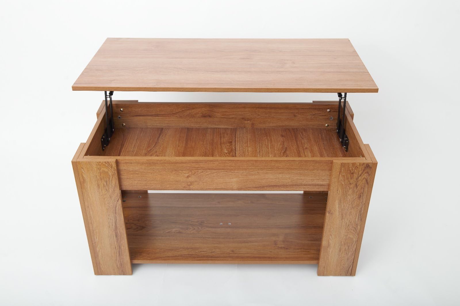 Contemporary Cherry oak effect Treo Coffee Table with storage feature