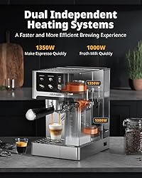 AIRMSEN 20 Bar Espresso Machine with Automatic Milk